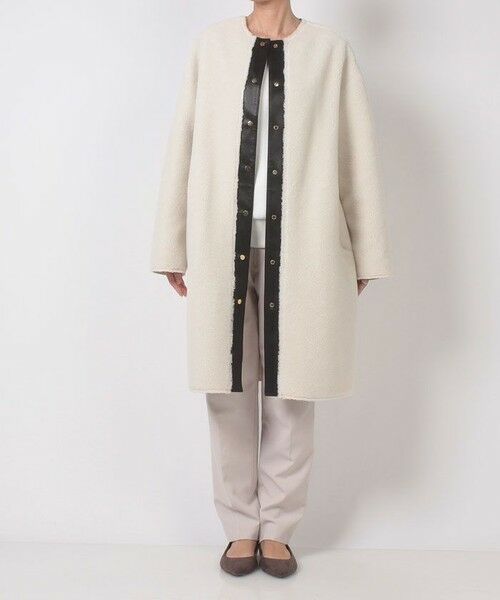 allureville / アルアバイル ダッフルコート | リバーシブルノーカラーボアコート | 詳細16