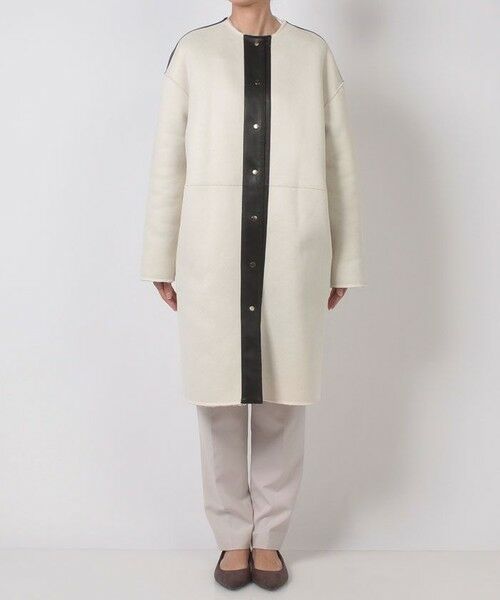 allureville / アルアバイル ダッフルコート | リバーシブルノーカラーボアコート | 詳細17