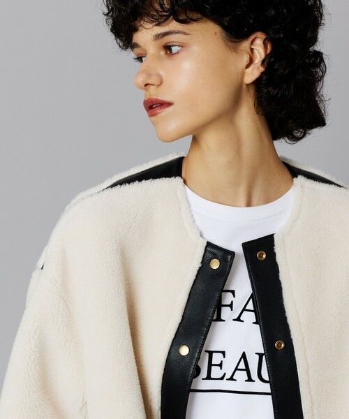 allureville / アルアバイル ダッフルコート | リバーシブルノーカラーボアコート | 詳細2