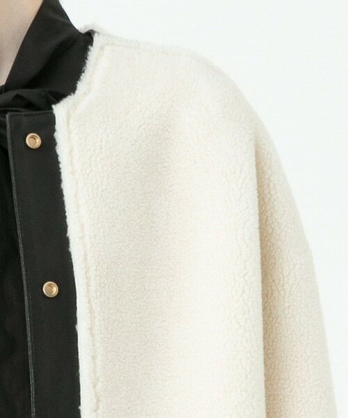 allureville / アルアバイル ダッフルコート | リバーシブルノーカラーボアコート | 詳細6