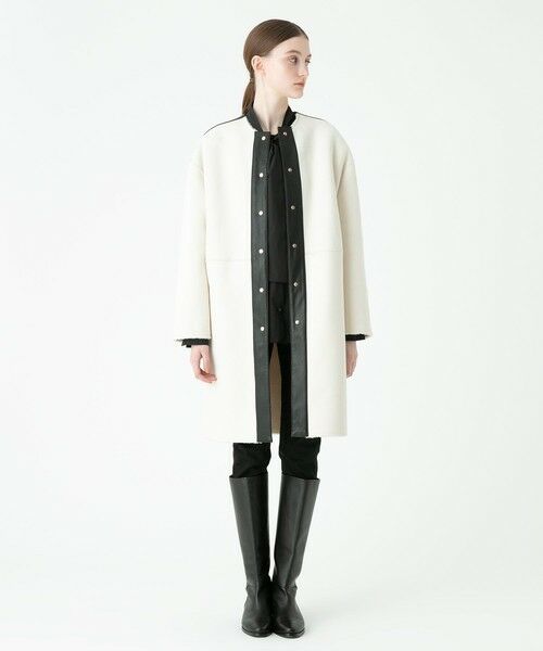 allureville / アルアバイル ダッフルコート | リバーシブルノーカラーボアコート | 詳細7