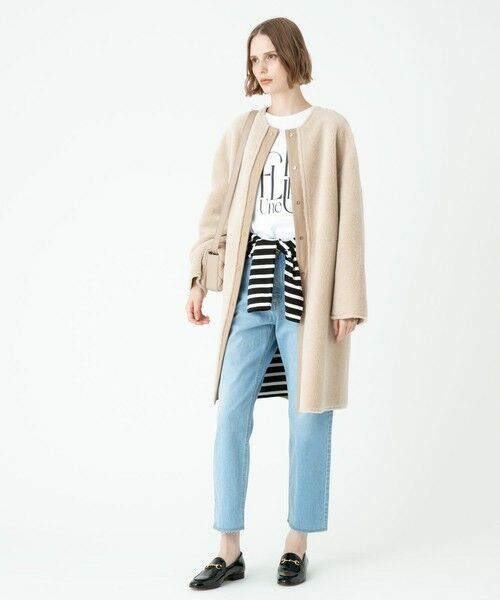 allureville / アルアバイル ダッフルコート | リバーシブルノーカラーボアコート | 詳細25