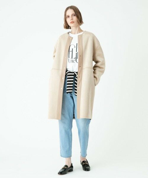 allureville / アルアバイル ダッフルコート | リバーシブルノーカラーボアコート | 詳細26