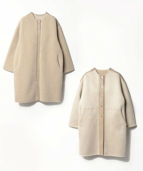 allureville / アルアバイル ダッフルコート | リバーシブルノーカラーボアコート | 詳細28