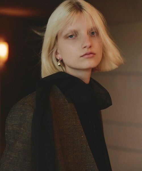 allureville / アルアバイル ノーカラージャケット | リネンウールダブルブレストジャケット | 詳細2