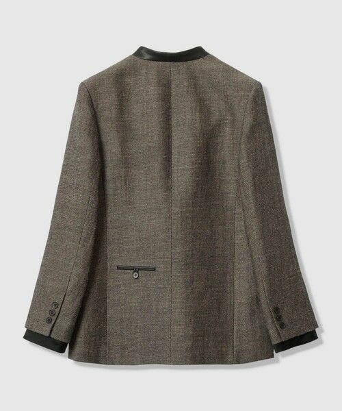 allureville / アルアバイル ノーカラージャケット | リネンウールダブルブレストジャケット | 詳細4