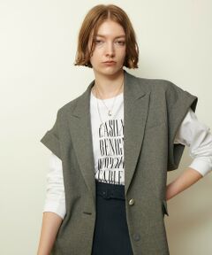 allureville / アルアバイル テーラードジャケット | ウールライクポリツイルジレジャケット