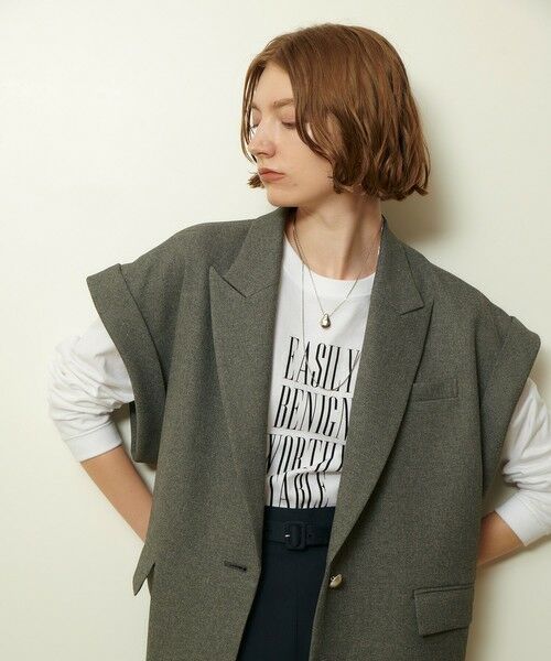 allureville / アルアバイル テーラードジャケット | ウールライクポリツイルジレジャケット | 詳細18