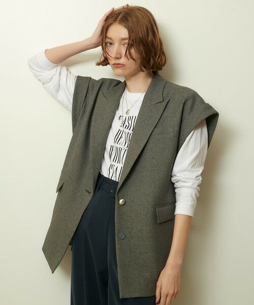 allureville / アルアバイル テーラードジャケット | ウールライクポリツイルジレジャケット | 詳細19