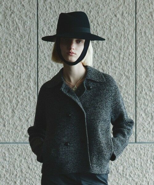 allureville/アルアバイル 片畦ニットジャケット グレー (92) 02(M) allureville/アルアバイル 片畦ニットジャケット グレー (92) 02(M)
