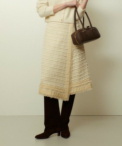 allureville / アルアバイル ミニ・ひざ丈スカート | ジオリカラップスカート | 詳細1