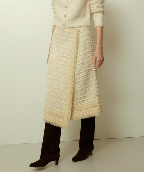 allureville / アルアバイル ミニ・ひざ丈スカート | ジオリカラップスカート | 詳細2