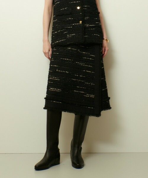 allureville / アルアバイル ミニ・ひざ丈スカート | ジオリカラップスカート | 詳細9