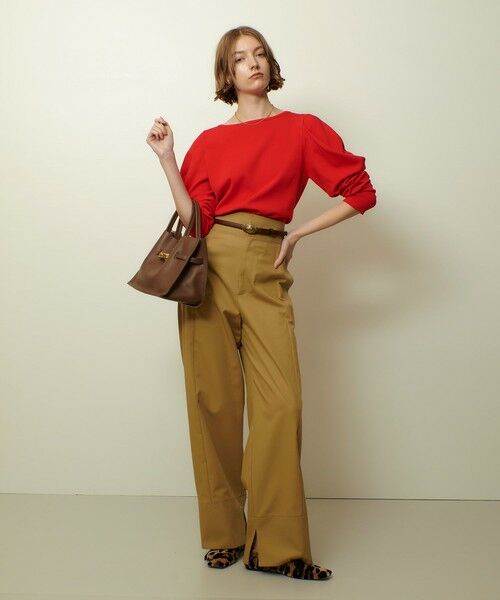 allureville / アルアバイル その他パンツ | ミリタリーツイルハイウェストパンツ | 詳細4