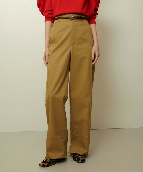 allureville / アルアバイル その他パンツ | ミリタリーツイルハイウェストパンツ(ベージュ (11))