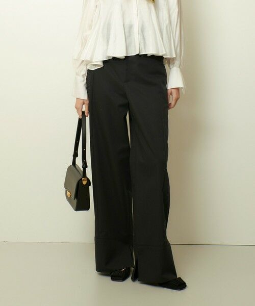 allureville / アルアバイル その他パンツ | ミリタリーツイルハイウェストパンツ(チャコールグレー (94))