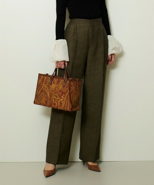 allureville / アルアバイル その他パンツ | リネンウールストレートパンツ | 詳細1