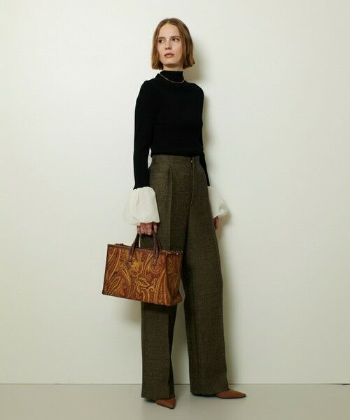 allureville / アルアバイル その他パンツ | リネンウールストレートパンツ | 詳細3