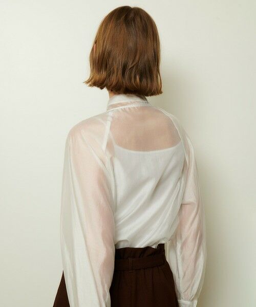 allureville / アルアバイル シャツ・ブラウス | シルキーセルロースボウブラウス | 詳細3