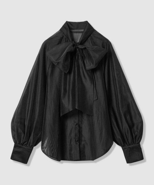 allureville / アルアバイル シャツ・ブラウス | シルキーセルロースボウブラウス | 詳細15