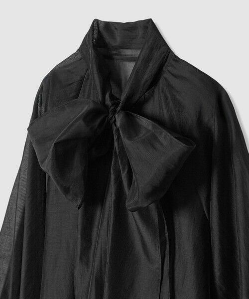 allureville / アルアバイル シャツ・ブラウス | シルキーセルロースボウブラウス | 詳細17