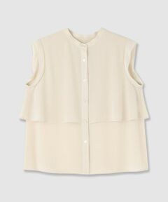 allureville / アルアバイル シャツ・ブラウス | ジョーゼットオーバーラップブラウス