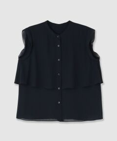 allureville / アルアバイル シャツ・ブラウス | ジョーゼットオーバーラップブラウス