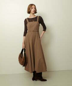 allureville / アルアバイル ロング・マキシ丈ワンピース | イレギュラーヘムジャンパースカート