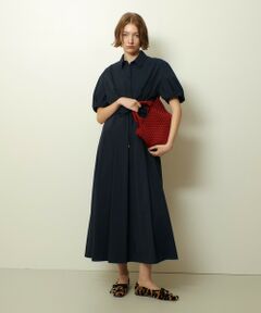 allureville / アルアバイル ミニ丈・ひざ丈ワンピース | ドロストシャツワンピース