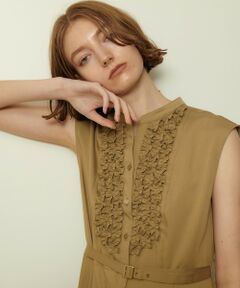 allureville / アルアバイル ドレス | デニムライクツイルワンピース