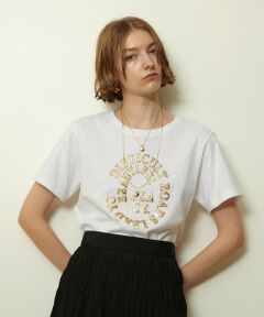 allureville / アルアバイル Tシャツ | クラッキング箔ロゴT