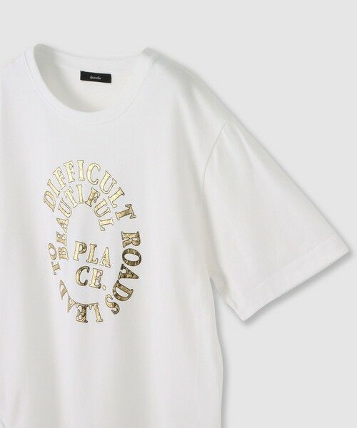 allureville / アルアバイル Tシャツ | クラッキング箔ロゴT | 詳細4