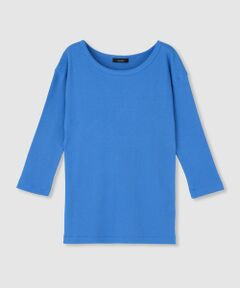 allureville / アルアバイル カットソー | テレコ3/4スリーブボートネックプルオーバー