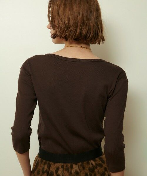 allureville / アルアバイル カットソー | テレコ3/4スリーブボートネックプルオーバー | 詳細11