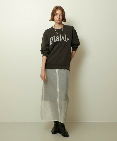 allureville / アルアバイル カットソー | ロゴスウェットプルオーバー | 詳細10