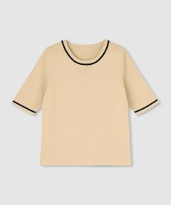 allureville / アルアバイル ニット・セーター | 総針コンパクトクルーネックプルオーバー