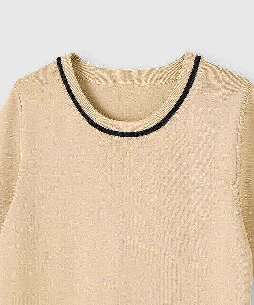 allureville / アルアバイル ニット・セーター | 総針コンパクトクルーネックプルオーバー | 詳細2