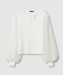 allureville / アルアバイル ニット・セーター | チュールスリーブプルオーバー