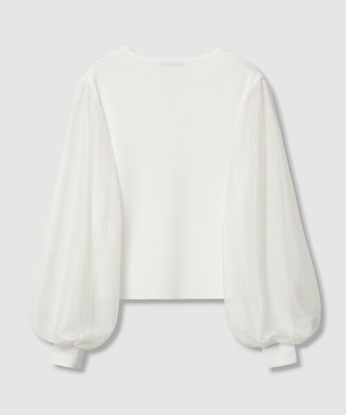 allureville / アルアバイル ニット・セーター | チュールスリーブプルオーバー | 詳細1