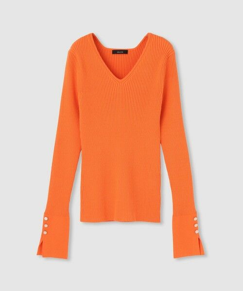 allureville / アルアバイル ニット・セーター | 袖釦Vネックプルオーバー | 詳細6