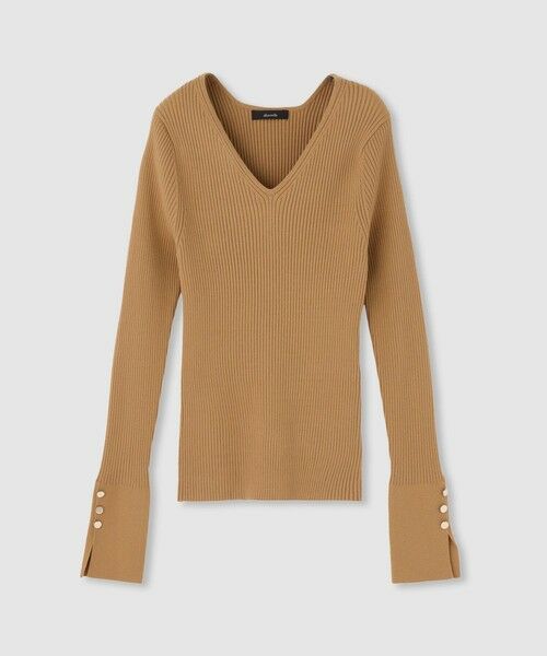 allureville / アルアバイル ニット・セーター | 袖釦Vネックプルオーバー | 詳細12