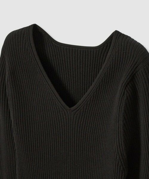 allureville / アルアバイル ニット・セーター | 袖釦Vネックプルオーバー | 詳細16