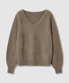 allureville / アルアバイル ニット・セーター | カシミヤブレンドファー加工Ｖプルオーバー