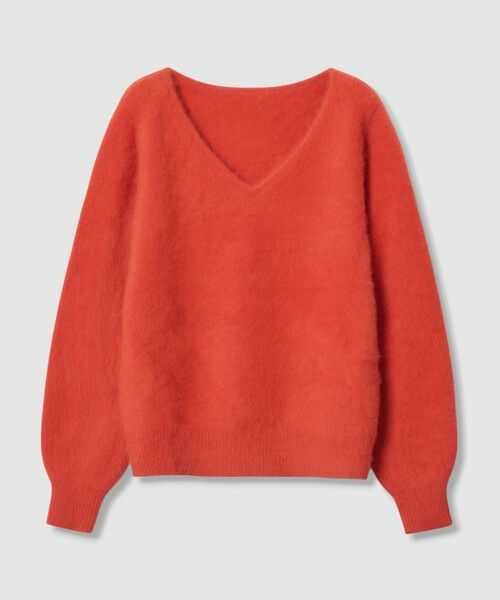 allureville / アルアバイル ニット・セーター | カシミヤブレンドファー加工Ｖプルオーバー | 詳細11