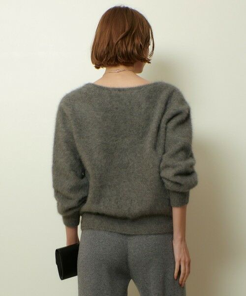 allureville / アルアバイル ニット・セーター | カシミヤブレンドファー加工Ｖプルオーバー | 詳細21