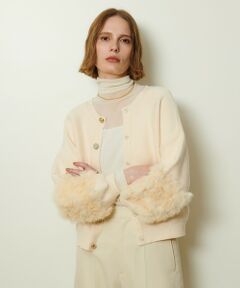 allureville / アルアバイル ニット・セーター | ラビットカフクレイジー釦2WAYプルオーバー