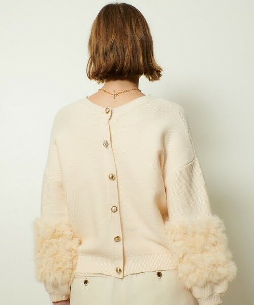 allureville / アルアバイル ニット・セーター | ラビットカフクレイジー釦2WAYプルオーバー | 詳細5