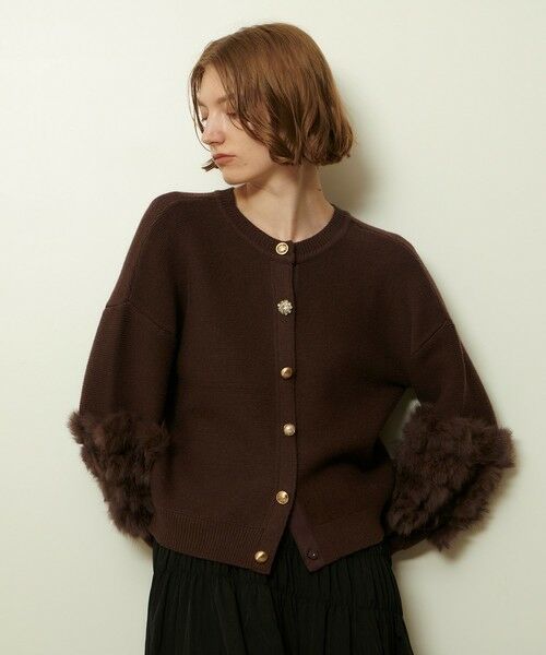 allureville / アルアバイル ニット・セーター | ラビットカフクレイジー釦2WAYプルオーバー | 詳細19