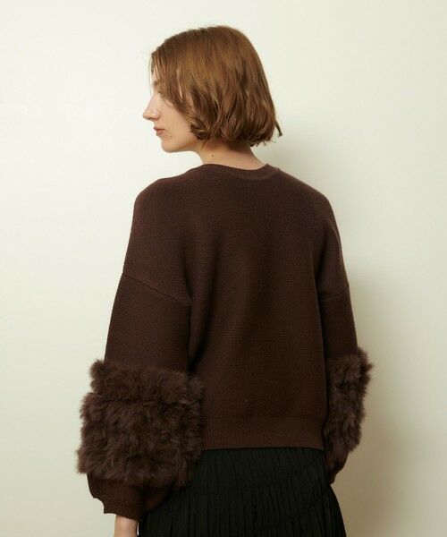 allureville / アルアバイル ニット・セーター | ラビットカフクレイジー釦2WAYプルオーバー | 詳細20