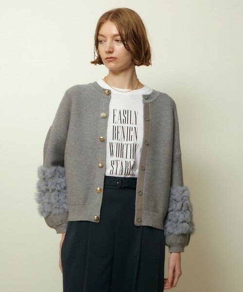 allureville / アルアバイル ニット・セーター | ラビットカフクレイジー釦2WAYプルオーバー | 詳細30